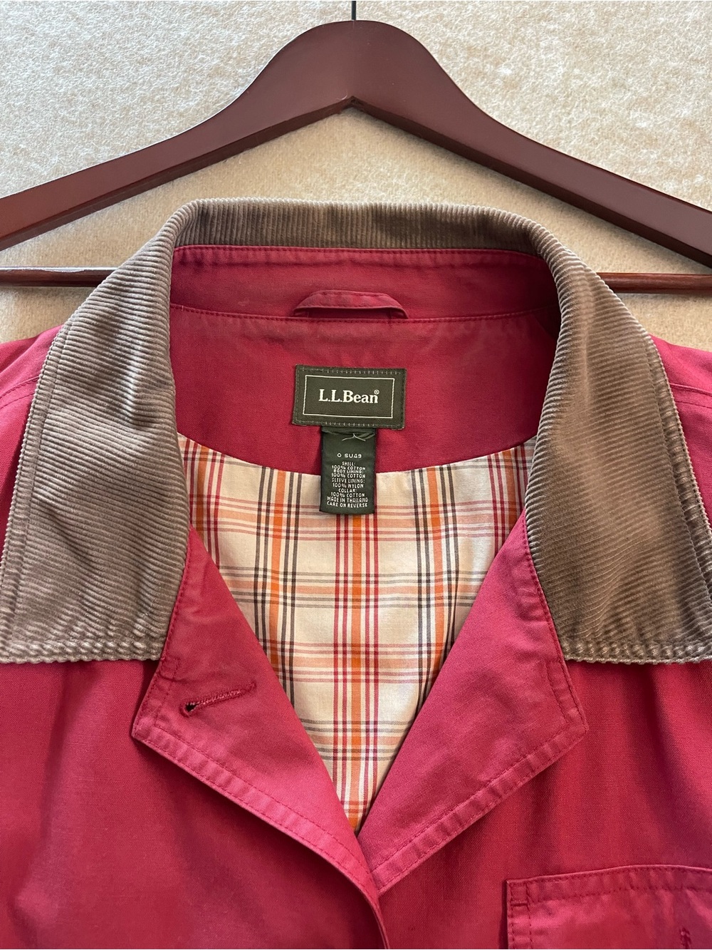 L.L. Bean Women's Barn Jacket with Corduroy Collar - Picture 12 of 12